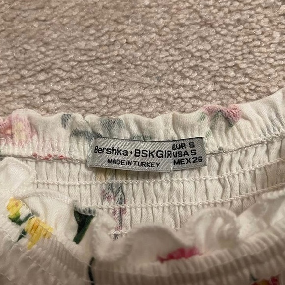 Bershka Woman’s White Floral Dress - Picture 3 of 3